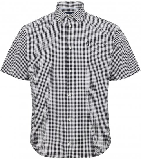 North Latitude Shirt Short Sleeve Checked Grey - Ingek - Ingek 2XL-10XL