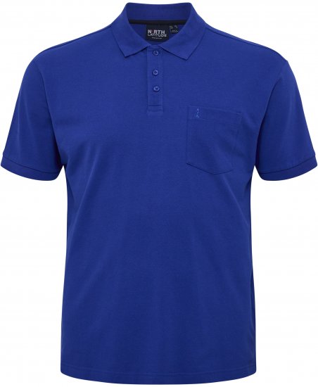 North Latitude Polo Pique Short Sleeve Cobalt Blue - Pólóingek - Galléros Pólók 2XL-8XL - Pólóingek 2XL-8XL
