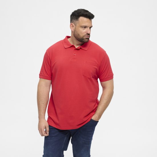 North Latitude Polo Short Sleeve Red - Pólóingek - Galléros Pólók 2XL-8XL - Pólóingek 2XL-8XL
