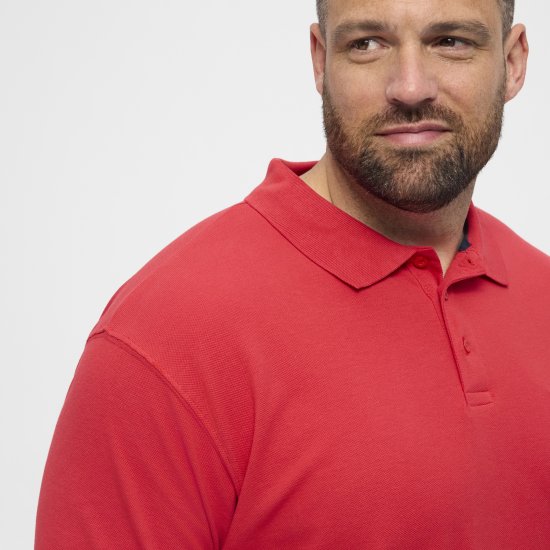 North Latitude Polo Short Sleeve Red - Pólóingek - Galléros Pólók 2XL-8XL - Pólóingek 2XL-8XL