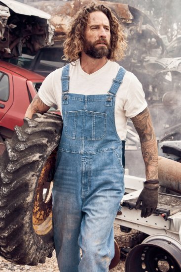 JP1880 Dungarees Denim Adjustable Straps Blue - Farmer & nadrág - Farmer és nadrág - W40-W70