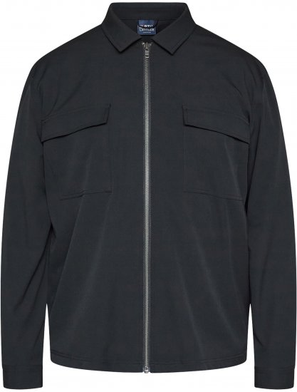 North Latitude 61106 Teljes Cipzáras Ingdzseki Öltöny Stílusban Fekete - Kabátok - Nagyméretű Kabátok - 2XL-8XL