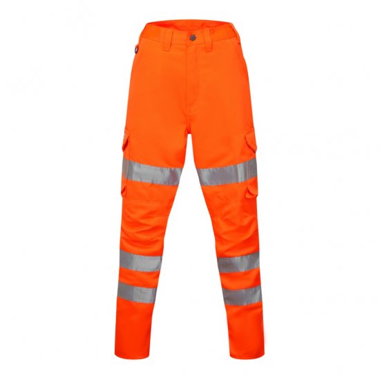 Leo Pennymoor EcoViz Women's Poly/Cotton Cargo Trousers Orange - Munkaruha - 