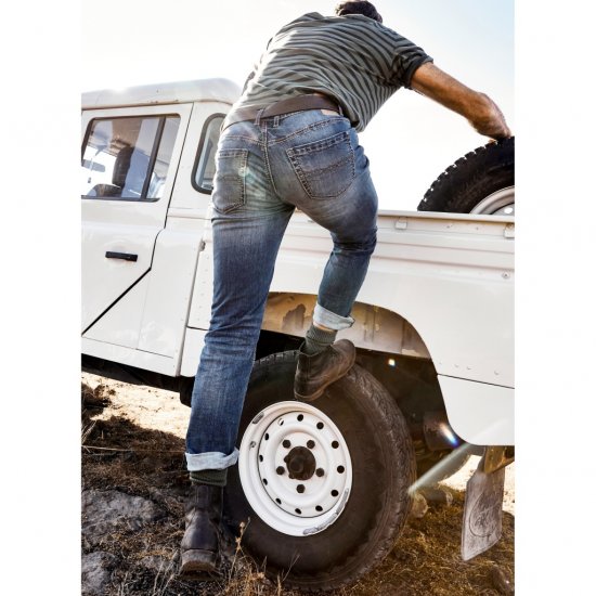 JP1880 Jeans Straight Fit Super Stretch Denim Used Blue - Farmer & nadrág - Farmer és nadrág - W40-W70