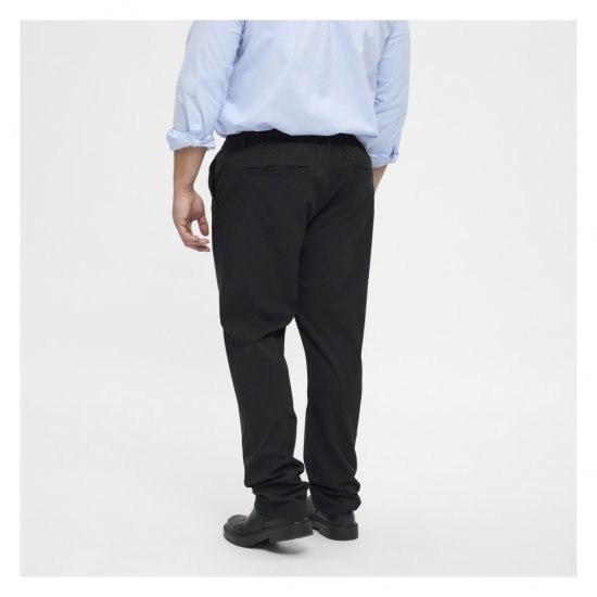 North Latitude Dress Pants Elastic Waist Black - Nadrág - Nagyméretű Férfi Nadrág