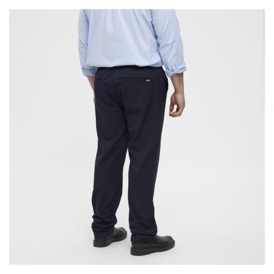 North Latitude Dress Pants Elastic Waist Navy Blue - Nadrág - Nagyméretű Férfi Nadrág