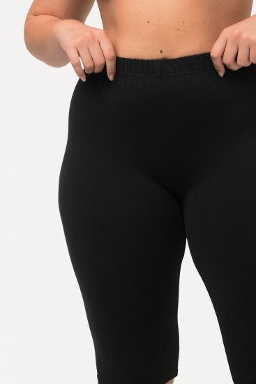 Ulla Popken Stretch Knit Bike Shorts Black - Ulla Popken - Ulla Popken Plus-Size Ruházat
