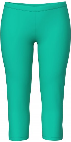 Ulla Popken Basic Stretch Knit Capris Green - Női Farmer & Nadrágok Nagy Méretekben – Plus Size - 