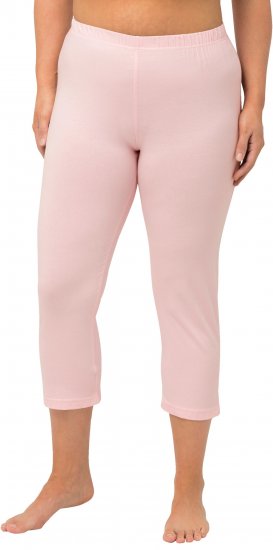 Ulla Popken Basic Stretch Knit Capris Pink - Női Farmer & Nadrágok Nagy Méretekben – Plus Size - 