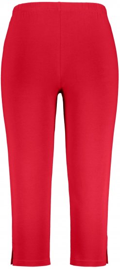 Ulla Popken Basic Stretch Knit Capris Red - Női Farmer & Nadrágok Nagy Méretekben – Plus Size - 