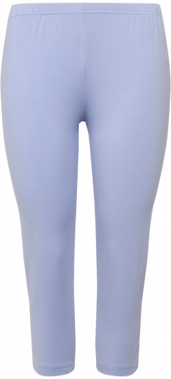 Ulla Popken Basic Stretch Knit Capris Blue - Női Farmer & Nadrágok Nagy Méretekben – Plus Size - 