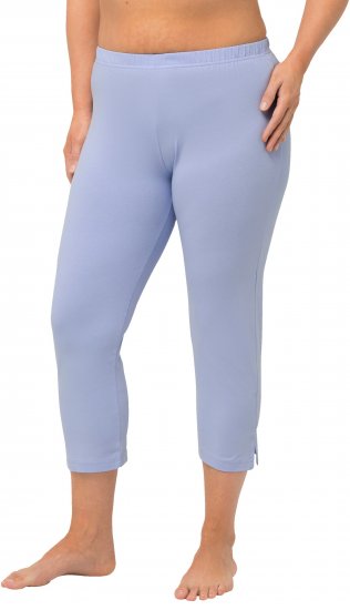 Ulla Popken Basic Stretch Knit Capris Blue - Női Farmer & Nadrágok Nagy Méretekben – Plus Size - 