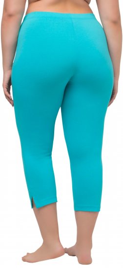 Ulla Popken Basic Stretch Knit Capris Blue - Női Farmer & Nadrágok Nagy Méretekben – Plus Size - 