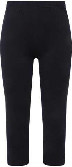 Ulla Popken Basic Stretch Knit Capris Navy - Női Farmer & Nadrágok Nagy Méretekben – Plus Size - 