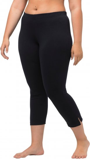 Ulla Popken Basic Stretch Knit Capris Navy - Női Farmer & Nadrágok Nagy Méretekben – Plus Size - 