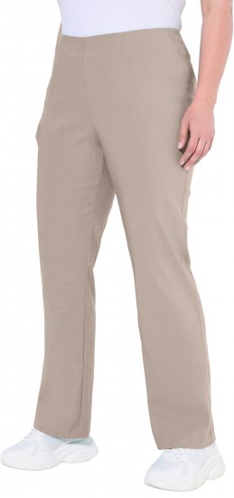 Ulla Popken Classic Stretch Bengaline Comfort Pants Beige - Női Farmer & Nadrágok Nagy Méretekben – Plus Size - 