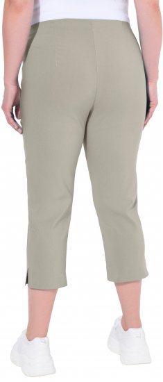 Ulla Popken Stretch Basic Bengaline Capri Pants Grey - Női Farmer & Nadrágok Nagy Méretekben – Plus Size - 