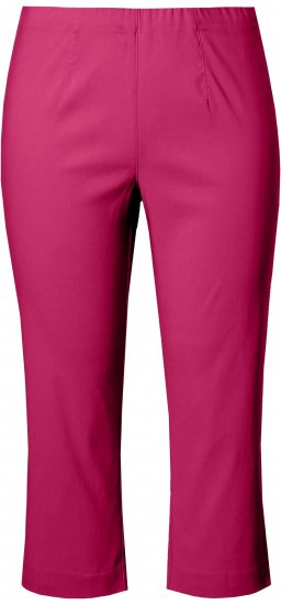 Ulla Popken Stretch Basic Bengaline Capri Pants Pale Lilac - Női Farmer & Nadrágok Nagy Méretekben – Plus Size - 