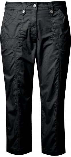 Ulla Popken Roll Tab Hem Stretch Cargo Pants Black - Női Farmer & Nadrágok Nagy Méretekben – Plus Size - 