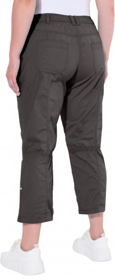 Ulla Popken Roll Tab Hem Stretch Cargo Pants Grey - Női Farmer & Nadrágok Nagy Méretekben – Plus Size - 