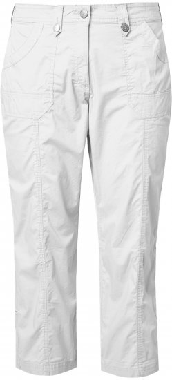 Ulla Popken Roll Tab Hem Stretch Cargo Pants White - Női Farmer & Nadrágok Nagy Méretekben – Plus Size - 