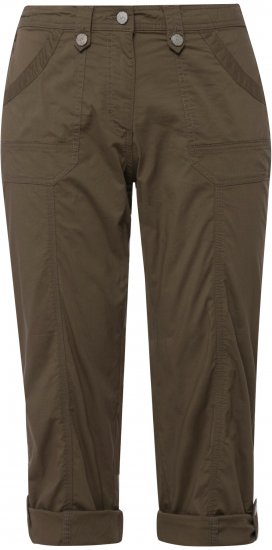 Ulla Popken Roll Tab Hem Stretch Cargo Pants Green - Női Farmer & Nadrágok Nagy Méretekben – Plus Size - 