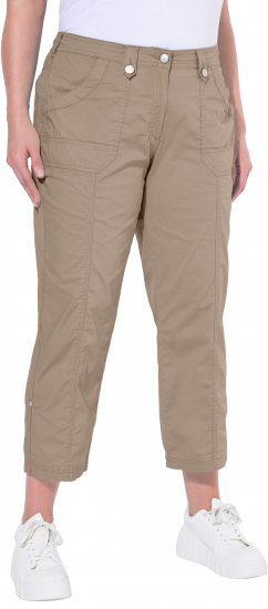 Ulla Popken Roll Tab Hem Stretch Cargo Pants Orange - Női Farmer & Nadrágok Nagy Méretekben – Plus Size - 