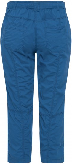 Ulla Popken Roll Tab Hem Stretch Cargo Pants Blue - Női Farmer & Nadrágok Nagy Méretekben – Plus Size - 