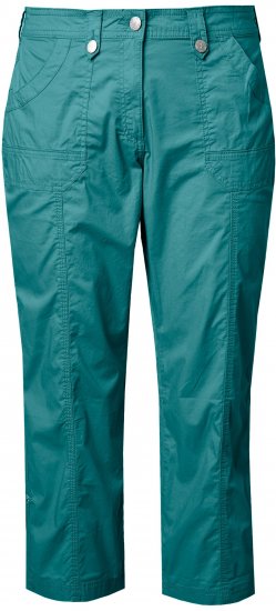 Ulla Popken Roll Tab Hem Stretch Cargo Pants Teal - Női Farmer & Nadrágok Nagy Méretekben – Plus Size - 