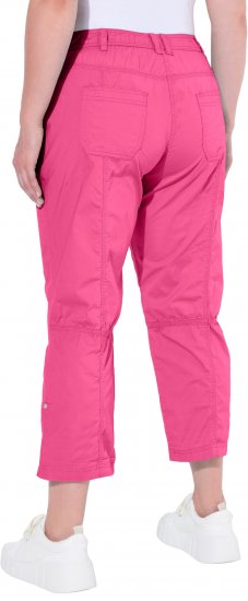 Ulla Popken Roll Tab Hem Stretch Cargo Pants Pink - Női Farmer & Nadrágok Nagy Méretekben – Plus Size - 