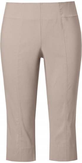 Ulla Popken Bengaline Elastic Waist Stretch Capri Pants Orange - Női Farmer & Nadrágok Nagy Méretekben – Plus Size - 