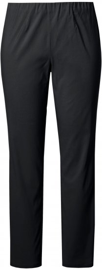 Ulla Popken Bengaline Slim Leg Sienna Fit Elastic Waist Pants Black - Női Farmer & Nadrágok Nagy Méretekben – Plus Size - 