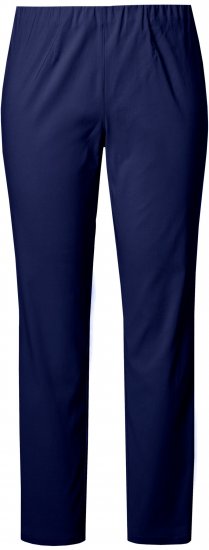Ulla Popken Bengaline Slim Leg Sienna Fit Elastic Waist Pants Blue - Női Farmer & Nadrágok Nagy Méretekben – Plus Size - 