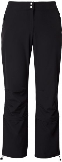 Ulla Popken Zip Off Reflective Detail Funtional Powerstretch Pants Black - Női Farmer & Nadrágok Nagy Méretekben – Plus Size - 