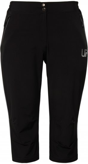 Ulla Popken Zip Off Reflective Detail Funtional Powerstretch Pants Black - Női Farmer & Nadrágok Nagy Méretekben – Plus Size - 