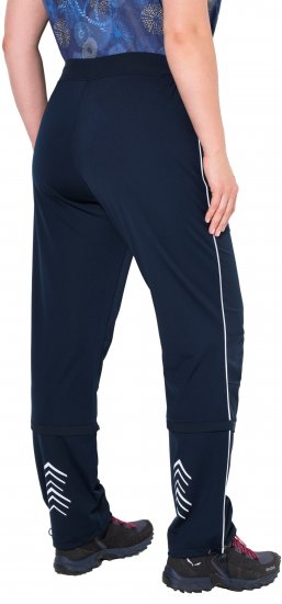 Ulla Popken Zip Off Reflective Detail Funtional Powerstretch Pants Navy - Női Farmer & Nadrágok Nagy Méretekben – Plus Size - 