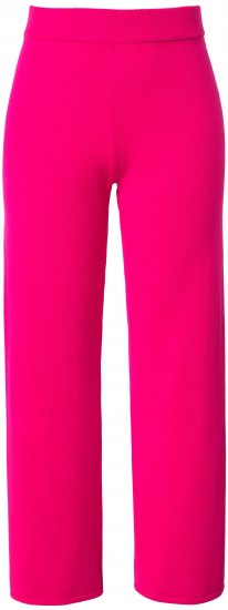 Ulla Popken Fine Sweater Knit Wide Leg Pants Red - Női Farmer & Nadrágok Nagy Méretekben – Plus Size - 