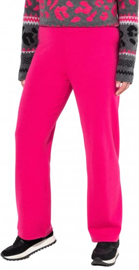 Ulla Popken Fine Sweater Knit Wide Leg Pants Red - Női Farmer & Nadrágok Nagy Méretekben – Plus Size - 