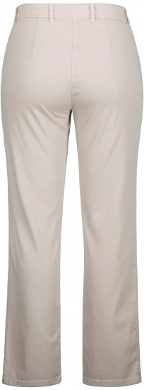 Ulla Popken Summer Pants Mony Beige - Női Farmer & Nadrágok Nagy Méretekben – Plus Size - 