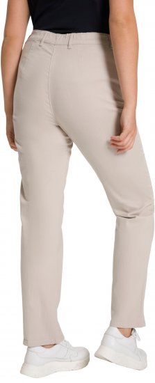 Ulla Popken Summer Pants Mony Beige - Női Farmer & Nadrágok Nagy Méretekben – Plus Size - 