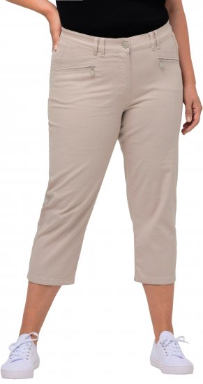Ulla Popken Mony Stretch Capri Pants Orange - Női Farmer & Nadrágok Nagy Méretekben – Plus Size - 