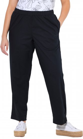 Ulla Popken Wide Leg Ruby Fit Stretch Chino Pants Navy - Női Farmer & Nadrágok Nagy Méretekben – Plus Size - 