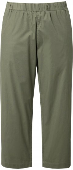 Ulla Popken Wide Leg Ruby Fit Stretch Chino Pants Green - Női Farmer & Nadrágok Nagy Méretekben – Plus Size - 