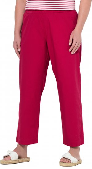 Ulla Popken Wide Leg Ruby Fit Stretch Chino Pants Salsa - Női Farmer & Nadrágok Nagy Méretekben – Plus Size - 