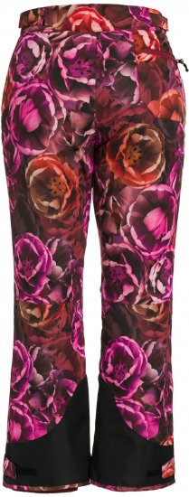 Ulla Popken Hyprar Rose Print Fully Lined Ski Pants Orange - Női Farmer & Nadrágok Nagy Méretekben – Plus Size - 