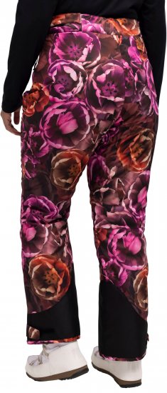 Ulla Popken Hyprar Rose Print Fully Lined Ski Pants Orange - Női Farmer & Nadrágok Nagy Méretekben – Plus Size - 