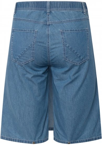 Ulla Popken Denim Wrap Look Skort Blue Denim - Női Farmer & Nadrágok Nagy Méretekben – Plus Size - 