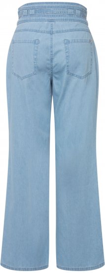 Ulla Popken Soft Denim Wide Leg Jeans Blue Denim - Női Farmer & Nadrágok Nagy Méretekben – Plus Size - 