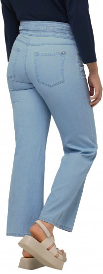 Ulla Popken Soft Denim Wide Leg Jeans Blue Denim - Női Farmer & Nadrágok Nagy Méretekben – Plus Size - 