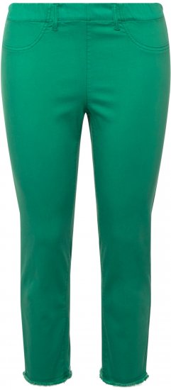 Ulla Popken Stretch Blend Bengaline Pants Emerald Green - Női Farmer & Nadrágok Nagy Méretekben – Plus Size - 